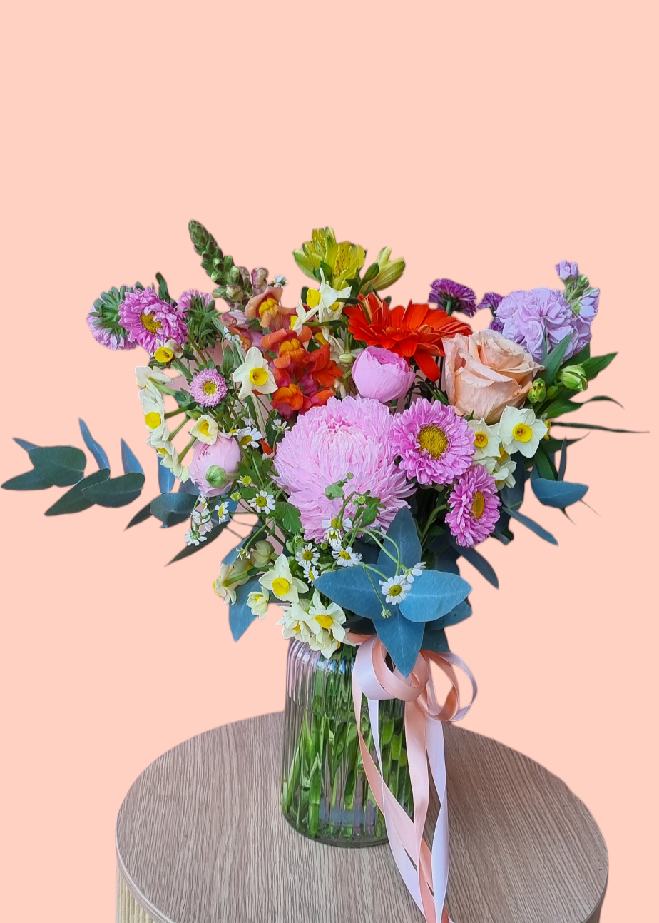 Pop of Colour- Vase-Hobart Florist Delivery-The Wild Bunch