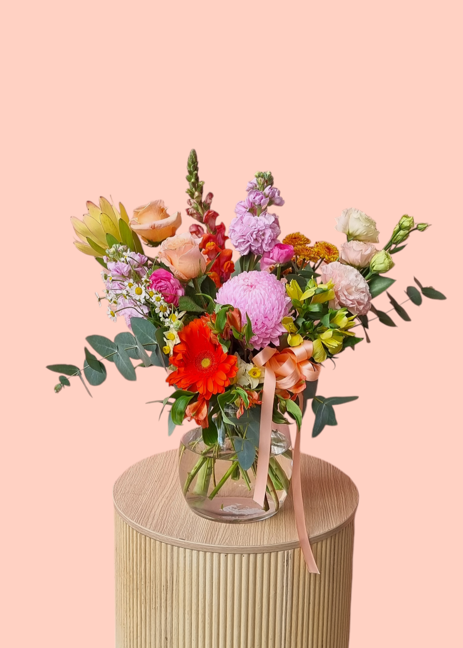 Pop of Colour- Vase-Hobart Florist Delivery-The Wild Bunch