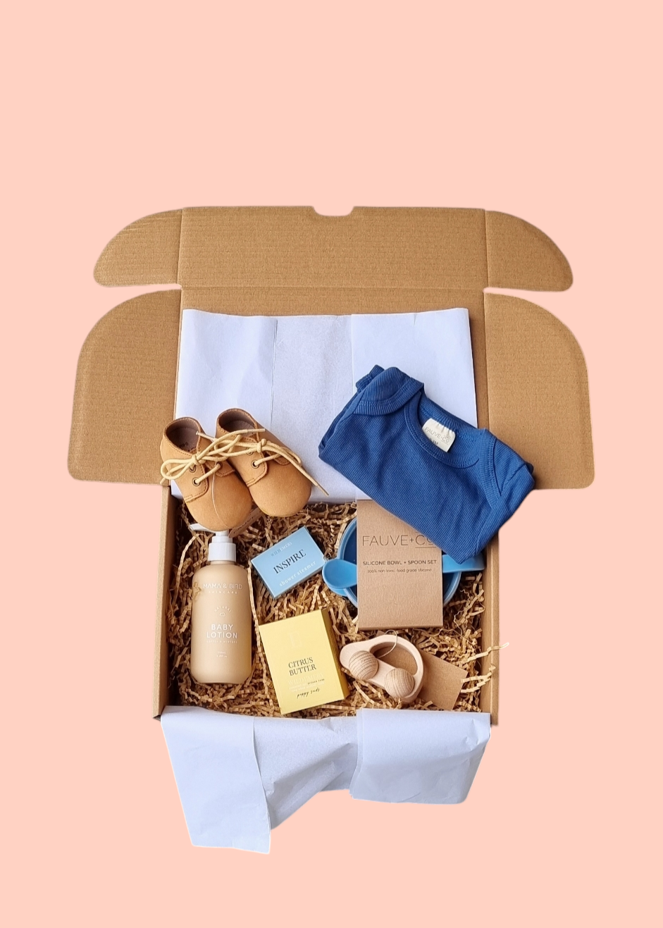 Deluxe Baby Hamper- Boy-Hobart Florist Delivery-The Wild Bunch