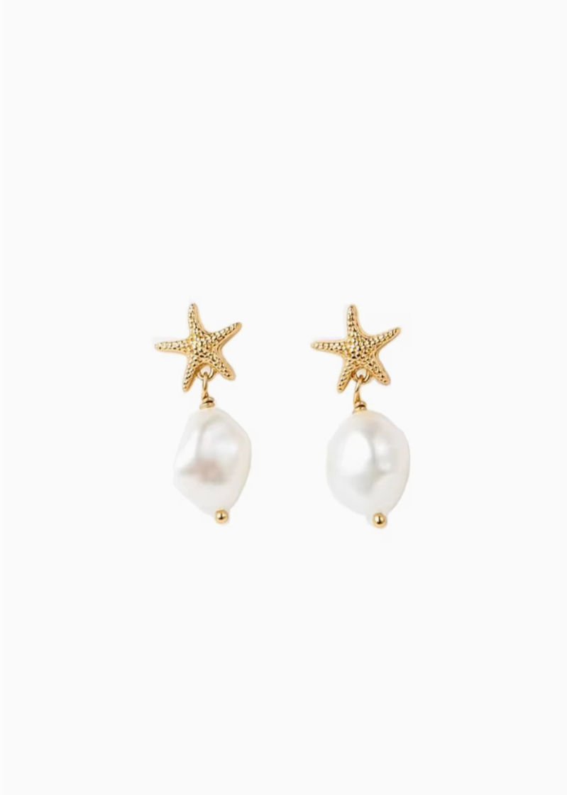 'Starfish Pearl' Earrings-Hobart Florist Delivery-The Wild Bunch