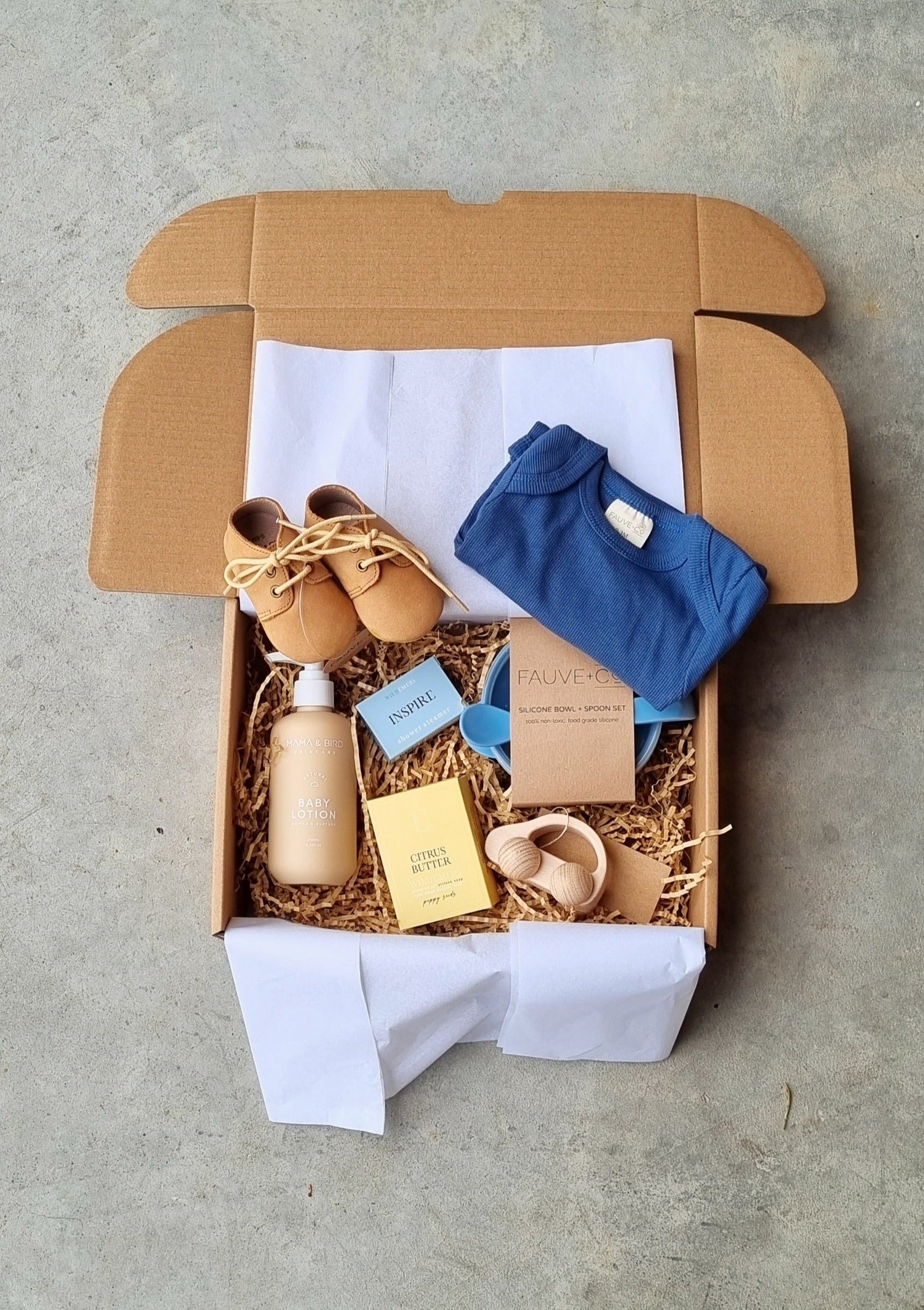 Deluxe Baby Hamper Boy THE WILD BUNCH HOBART FLORIST
