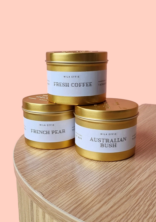 Tasmanian Mila Effie Tin Candle-Hobart Florist Delivery-The Wild Bunch
